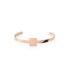 EKRIA Square Cuff Shiny Rose Gold