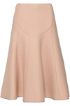 AGNONA FLARED WOOL-CREPE MIDI SKIRT,3074457345619763682