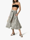 Hunza G Osiris Bandeau High Waisted Frill Bikini In Black