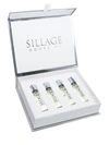 HOUSE OF SILLAGE SILVER 4-PIECE HOLIDAY TRAVEL SPRAY REFILL SET,400098598650