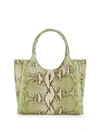 NANCY GONZALEZ PYTHON LEATHER TOTE