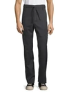 VALENTINO Belted Straight-Fit Wool Pants