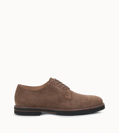 Tod's Brown Suede Lace-ups