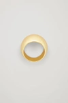 COS WIDE CURVED GOLD-PLATED RING,0729490001