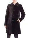 THE FUR SALON Reversible Mink Fur Velvet Coat