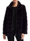 BIBHU MOHAPATRA Bibhu Mohapatra For The Fur Salon Plucked Mink Fur Jacket