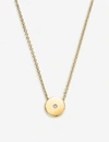 Monica Vinader Womens Gold Linear Solo 18ct Yellow-gold Vermeil And Diamond Necklace 1 Size In Gold