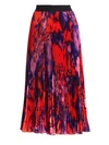 MSGM Tie Dye Pleated Midi Skirt