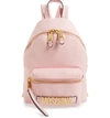 MOSCHINO LOGO LEATHER BACKPACK,A760280030224