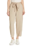 EILEEN FISHER LANTERN TWILL ANKLE PANTS,R8TLL-P4020M