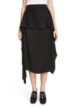 JW ANDERSON DRAPED SIDE ASYMMETRICAL SKIRT,SK04719A 828/999