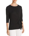 ALISON ANDREWS SIDE-TIE TOP,AMK12095BL