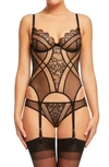 Dita Von Teese Muse Underwire Bustier In Black