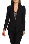 1.state Fitted Single-button Blazer In Rich Black