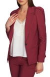 1.state Fitted Single-button Blazer In Berry Charm