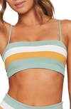 L*space Rebel Bikini Top In Cream/ Bronze/ Reef