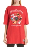 VETEMENTS CARTOON PRINT TEE,USS197070