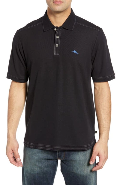 Tommy Bahama Emfielder 2.0 Islandzone Performance Polo In Black