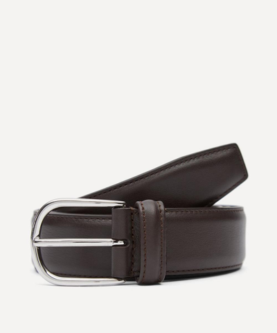 Anderson's Stitch Leather Belt In Brown