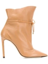 JIMMY CHOO STITCH ANKLE BOOTS