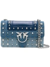 PINKO LOVE DENIM SHOULDER BAG