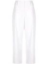 LANVIN LANVIN HIGH-WAISTED TROUSERS - 白色