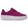 NIKE WOMEN'S AIR FORCE 1 SAGE XX LOW CASUAL SHOES, PURPLE - SIZE 8.0,2463872