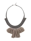 Fabiana Filippi Giorgia Necklace With Tassels In Gray