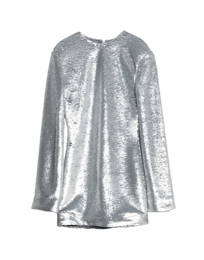 Rta Short Dress In Silver