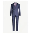 TED BAKER CHECKED MODERN-FIT WOOL SUIT