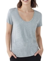 Splendid Sloane Short-sleeve Scoop-neck Tee In H Grey