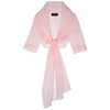 PAULE KA PALE PINK TIE-FRONT SILK ORGANZA BOLERO