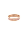 ALESSA JEWELRY SPECTRUM PAINTED 18K ROSE GOLD STACK RING W/ DIAMOND, PINK,PROD219350093