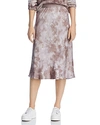 ATM ANTHONY THOMAS MELILLO TIE-DYE SILK SKIRT,AW9800-BDT