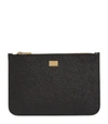 DOLCE & GABBANA GRAINED LEATHER POUCH,14864178