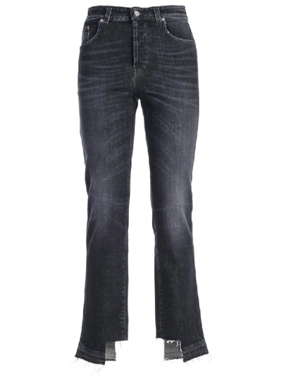 Department 5 Cut Out Detail Jeans In Black