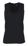 GIAMBATTISTA VALLI STUD-EMBELLISHED CREPE TANK TOP,19FWPVCI1605-19MCR