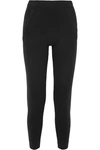 ALLUDE Ribbed cashmere track pants