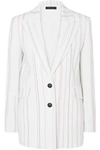 ROLAND MOURET NEYMAN STRIPED CADY BLAZER