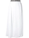 CHRISTOPHER KANE CHRISTOPHER KANE 水晶镶嵌府绸半身裙 - 白色