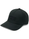 DIESEL DIESEL 3D LOGO BASEBALL CAP - 黑色