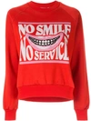 STELLA MCCARTNEY "NO SMILE NO SERVICE" SWEATER