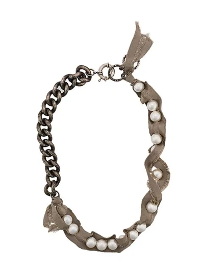 Lanvin Chunky Pearl Necklace In Neutrals