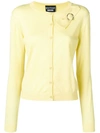 BOUTIQUE MOSCHINO CLASSIC CARDIGAN WITH BOW DETAIL