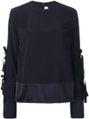 VICTORIA VICTORIA BECKHAM TIE SLEEVE TOP