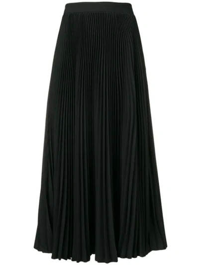 Msgm Classic Pleated Midi Skirt - 黑色 In Black