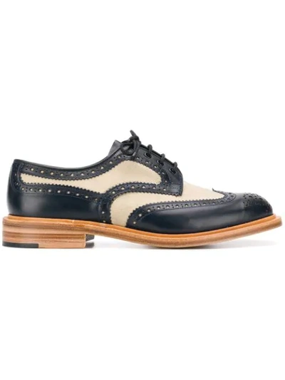 Tricker's Trickers Bicolour Brogues - 蓝色 In Blue
