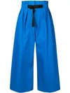 KENZO CROPPED WIDE LEG TROUSERS