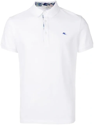 Etro Logo短袖polo衫 - 白色 In White