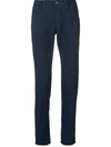 INCOTEX INCOTEX CLASSIC CHINO TROUSERS - BLUE